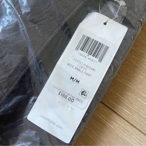 Organic Cotton Stretch Corduroy Wide-Leg Pant Eileen Fisher - Picture 5 of 6